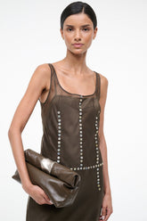 CUFF CLUTCH | TRUFFLE