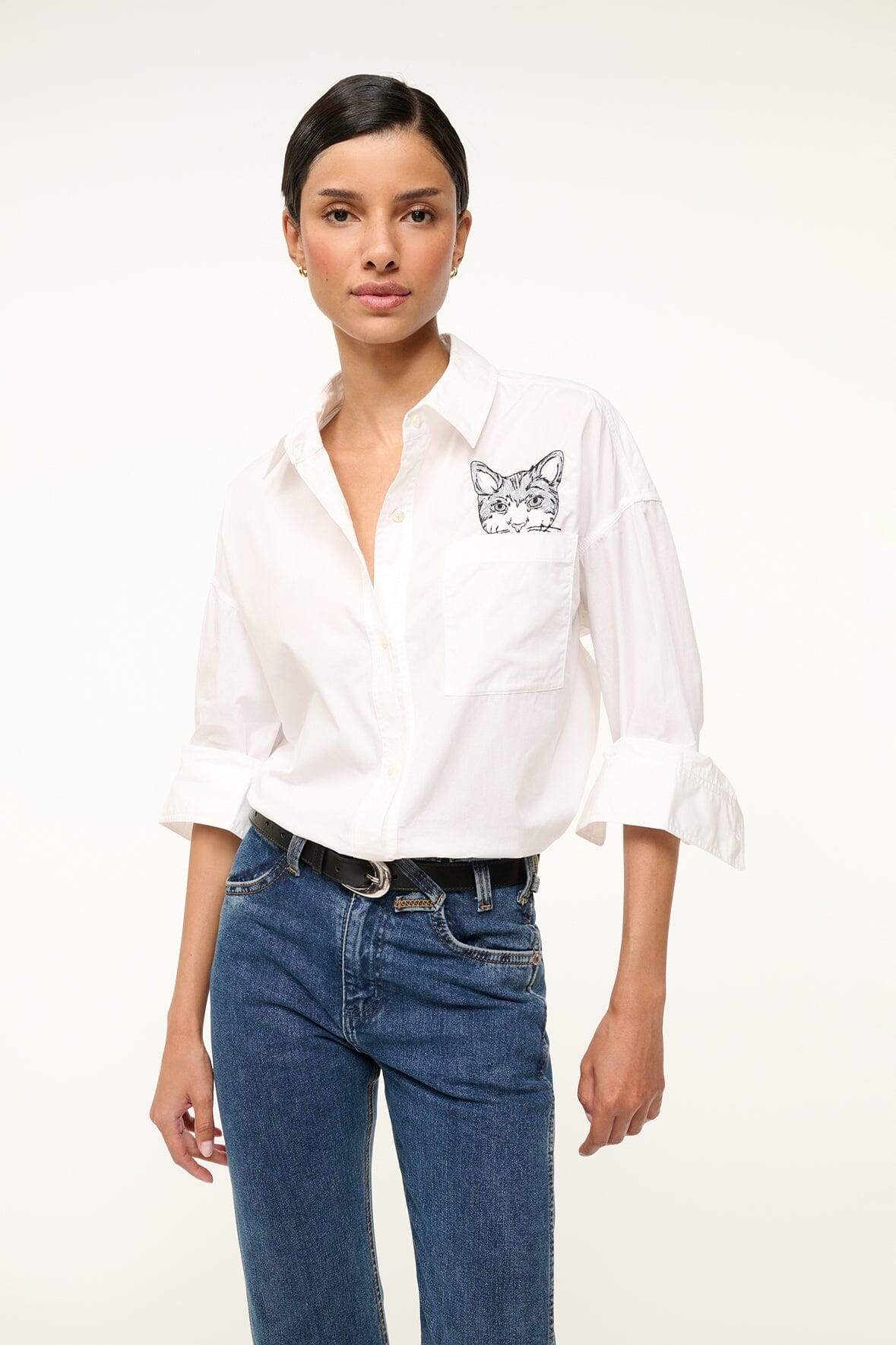 CUSTOM  x C.BONZ CLASSIC OVERSIZED SHIRT | WHITE