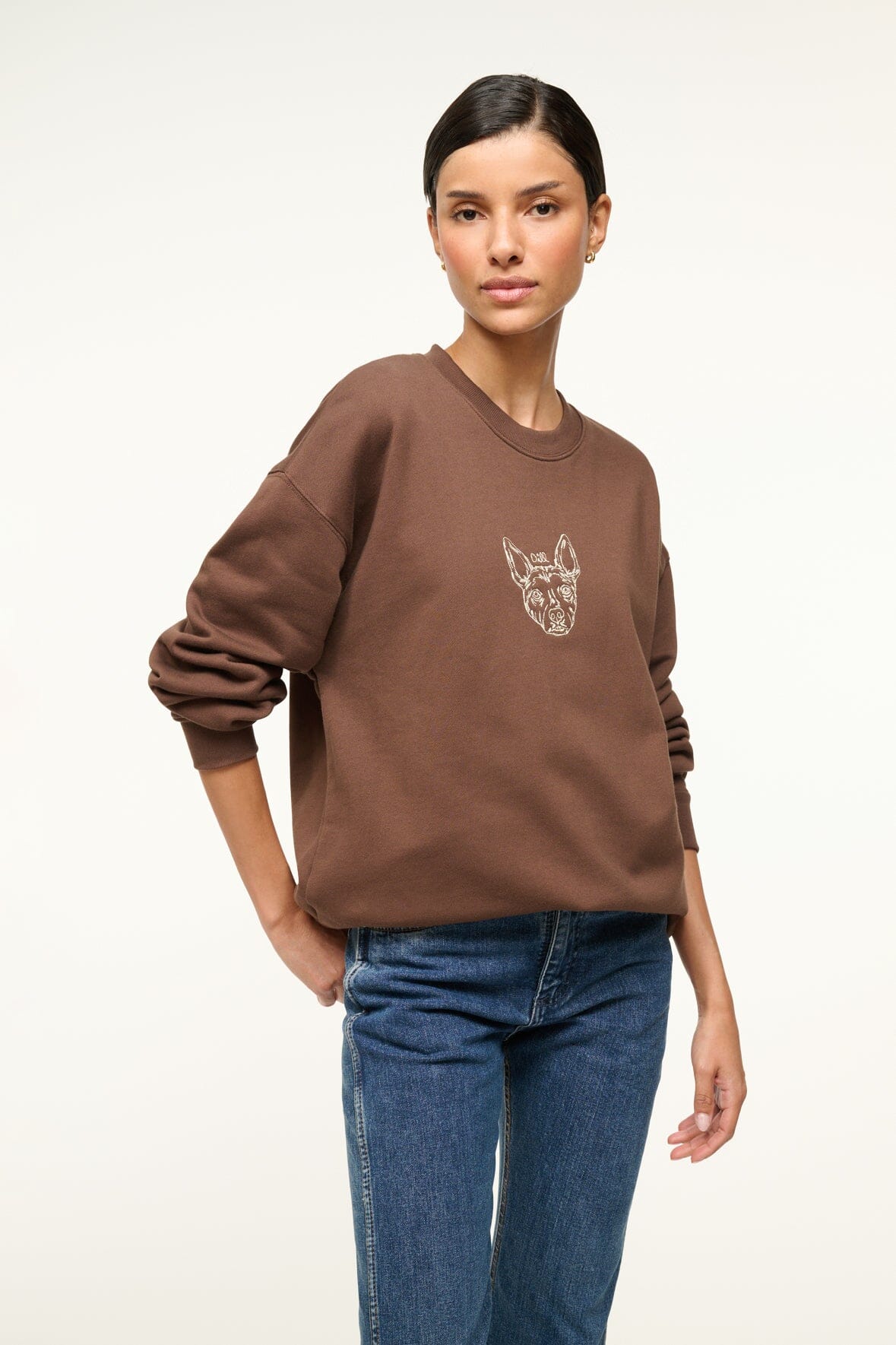 CUSTOM  x C.BONZ OVERSIZED SWEATSHIRT | BROWN