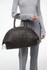 HESTER SATCHEL | ESPRESSO WOVEN LEATHER