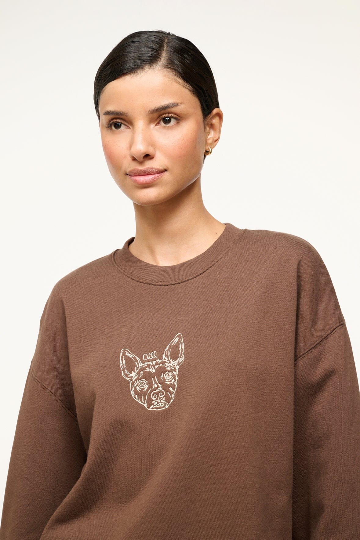 CUSTOM  x C.BONZ OVERSIZED SWEATSHIRT | BROWN