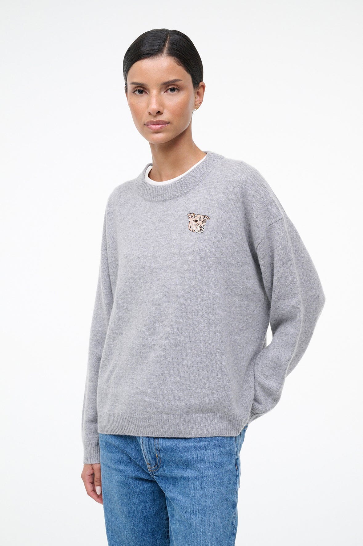 CUSTOM  x C.BONZ SERRANO CASHMERE SWEATER | HEATHER GREY