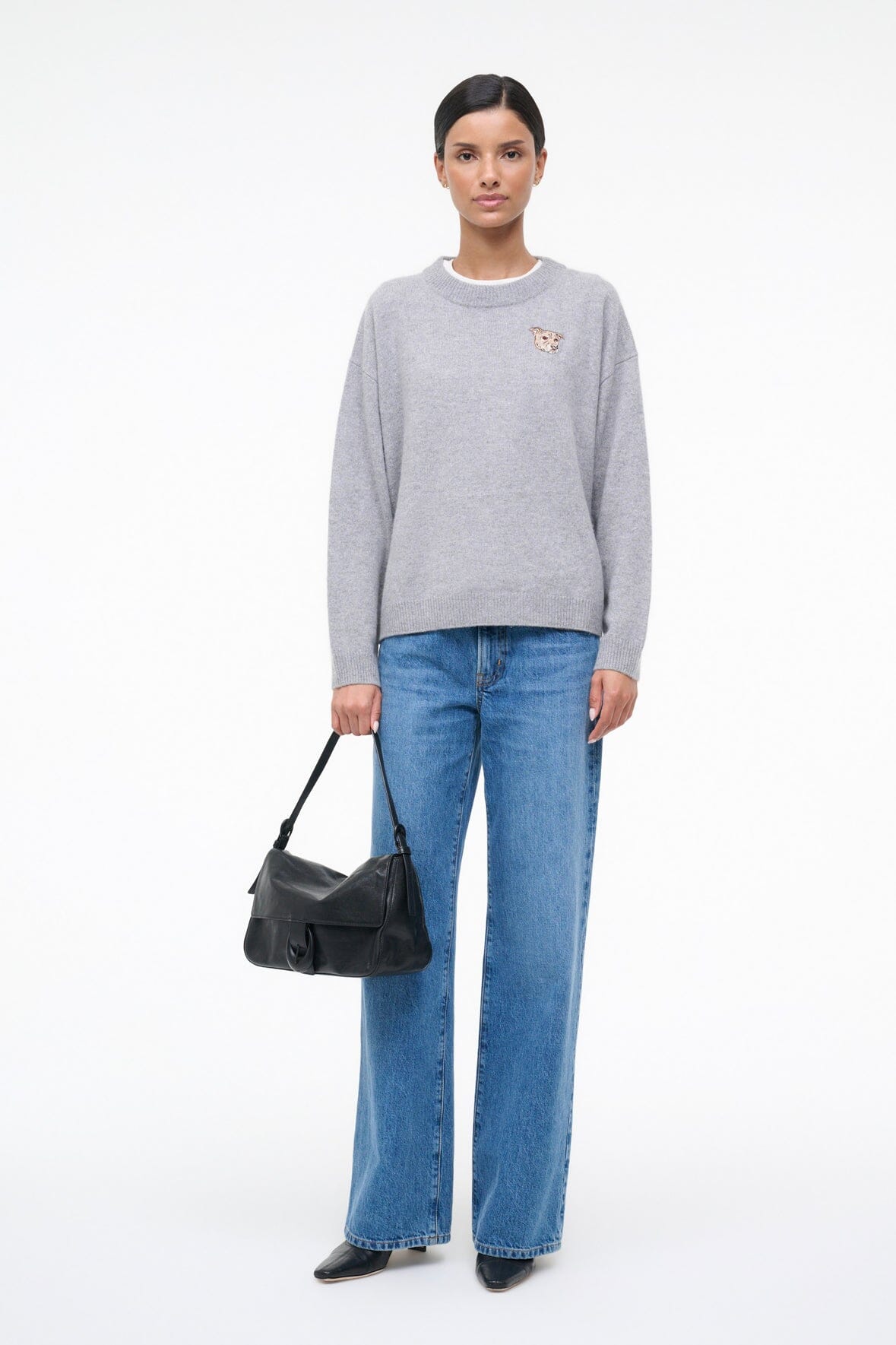 CUSTOM  x C.BONZ SERRANO CASHMERE SWEATER | HEATHER GREY