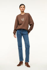 CUSTOM  x C.BONZ OVERSIZED SWEATSHIRT | BROWN