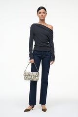 HARLOW BAG | WHITE SNAKE
