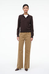 GEMMA CASHMERE SWEATER | DARK CHOCOLATE