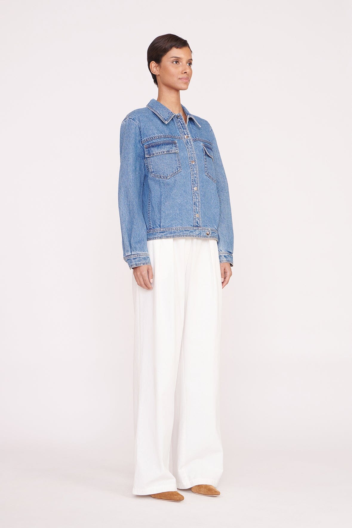 CUSTOM  x C.BONZ OVERSIZED RYAN DENIM JACKET | MEDIUM WASH