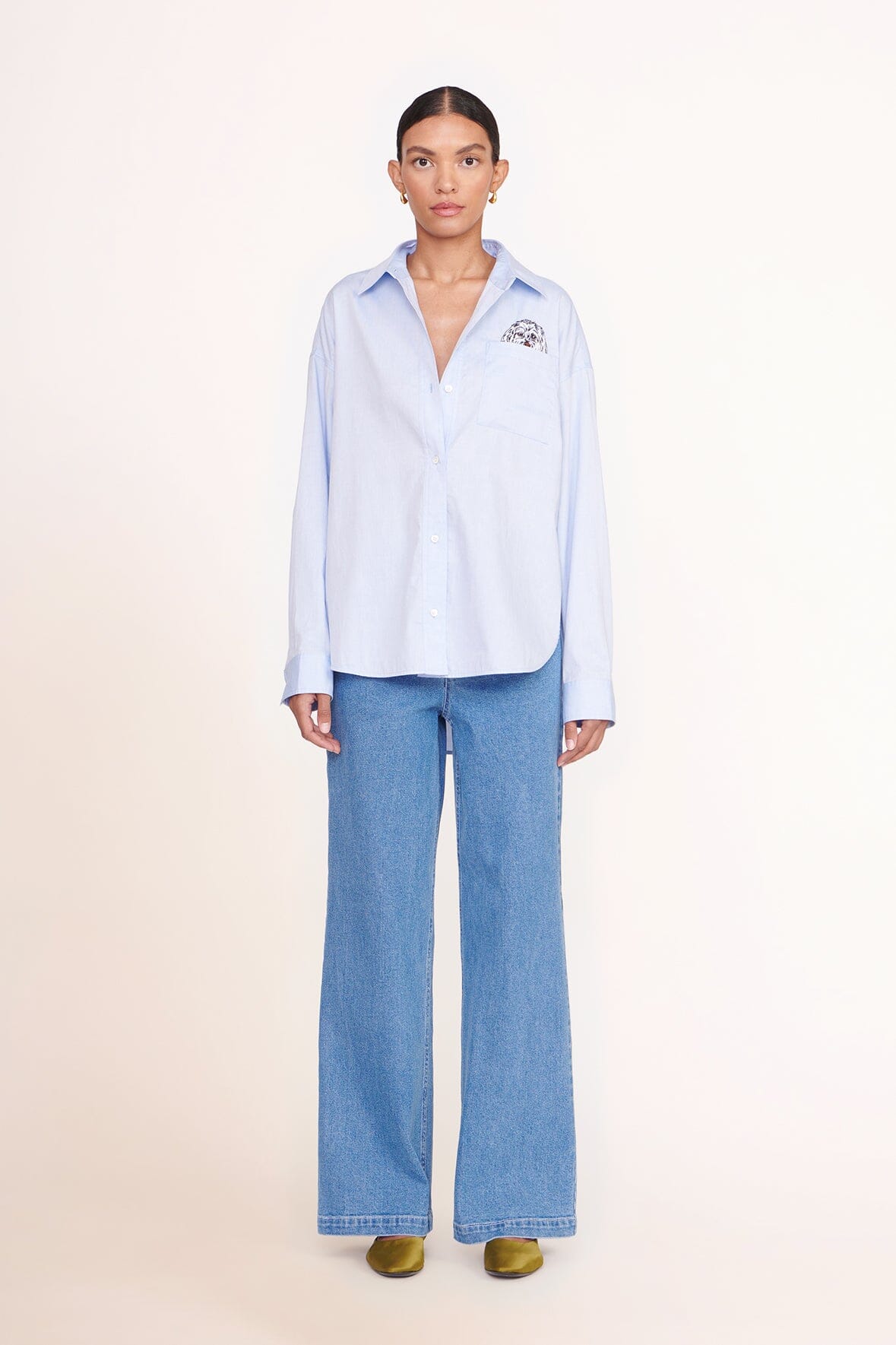 CUSTOM  x C.BONZ CLASSIC OVERSIZED SHIRT | OXFORD BLUE
